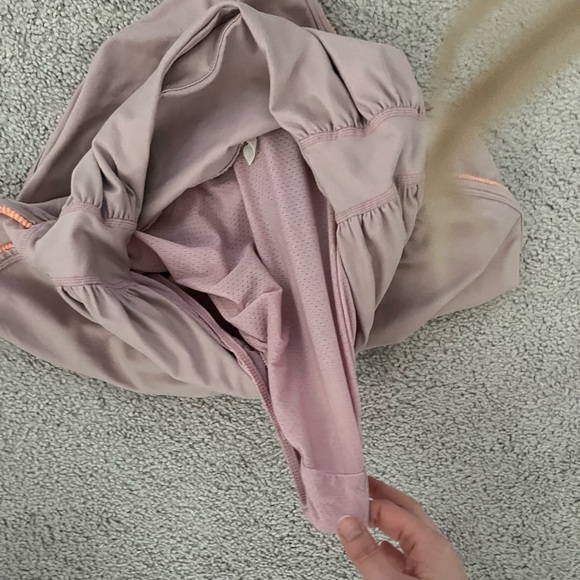 Light Purple Orange Lining High Waisted Shorts - Picture 4 of 4